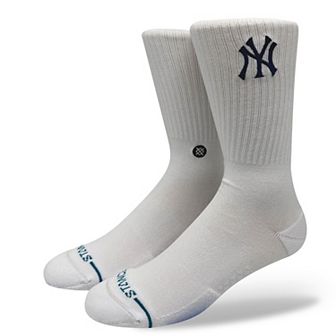 Unisex Stance New York Yankees White Crested Knit Crew Socks