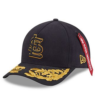 Men's New Era x Alpha Industries Black St. Louis Cardinals A-Frame 9FORTY Adjustable Hat