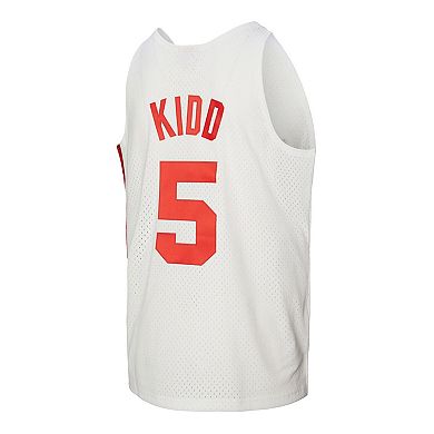 Men's Mitchell & Ness Jason Kidd White New Jersey Nets 2005/06 Hardwood Classics Swingman Jersey