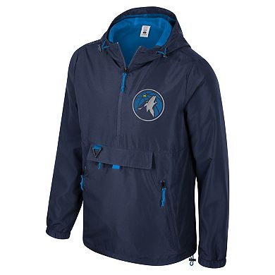 Unisex Stadium Essentials Navy Minnesota Timberwolves Compete Quarter-Zip Hoodie Jacket