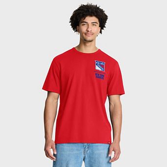 Men's Fanatics Red New York Rangers Crash The Net Legacy T-Shirt