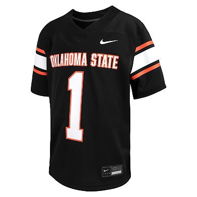 Toddler Nike #1 Black Oklahoma State Cowboys Untouchable Replica Game Jersey