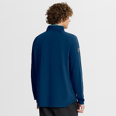 Men's Fanatics Deep Sea Blue Seattle Kraken Authentic Pro Rink Training Quarter-Zip Pullover