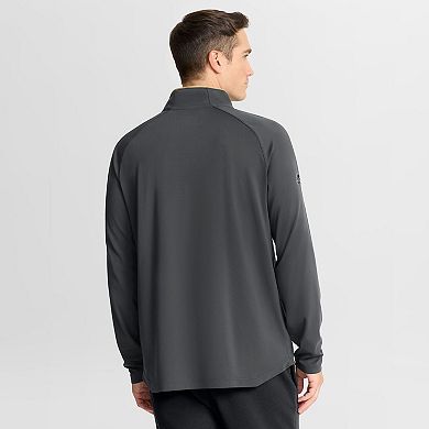 Men's Fanatics Gray Vegas Golden Knights Authentic Pro Rink Training Quarter-Zip Pullover