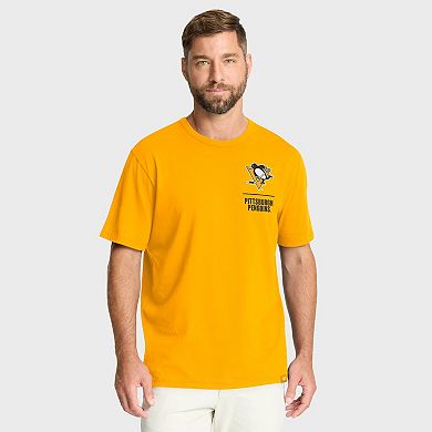 Men's Fanatics Gold Pittsburgh Penguins Crash The Net Legacy T-Shirt