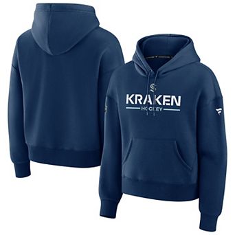 Women's Fanatics Deep Sea Blue Seattle Kraken Authentic Pro Primary Pullover Hoodie