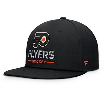 Men's Fanatics Black Philadelphia Flyers Authentic Pro Rink Lockup Snapback Hat