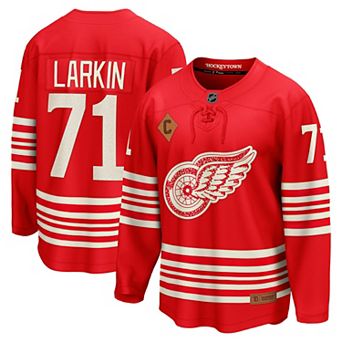 Men's Fanatics Dylan Larkin Red Detroit Red Wings Centennial Breakaway Player Jersey