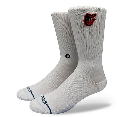 Unisex Stance Baltimore Orioles White Crested Knit Crew Socks