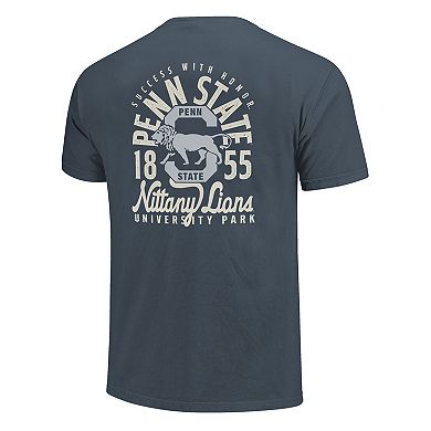 Men's Navy Penn State Nittany Lions Comfort Colors Mascot Overlay T-Shirt