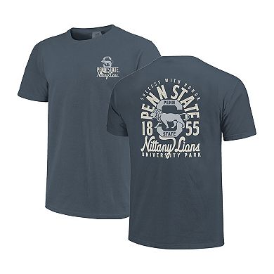 Men's Navy Penn State Nittany Lions Comfort Colors Mascot Overlay T-Shirt