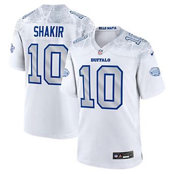 Men's Nike Khalil Shakir White Buffalo Bills 2025 Rivalries Collection Game Jersey