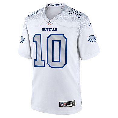 Men's Nike Khalil Shakir White Buffalo Bills 2025 Rivalries Collection Game Jersey