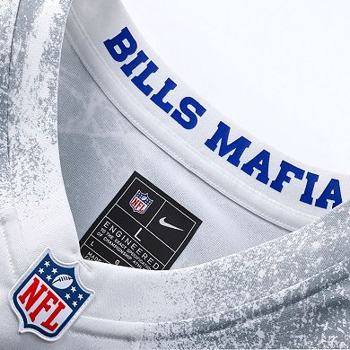 Men's Nike Khalil Shakir White Buffalo Bills 2025 Rivalries Collection Game Jersey