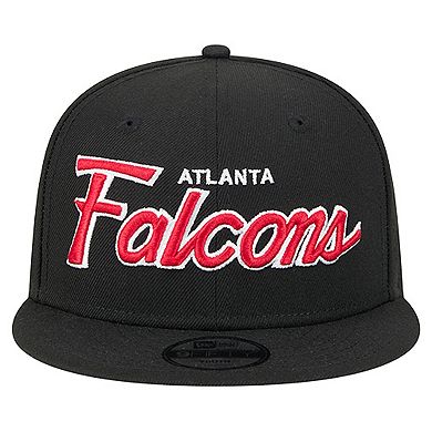 Youth New Era Black Atlanta Falcons Main Script 9FIFTY Snapback Hat
