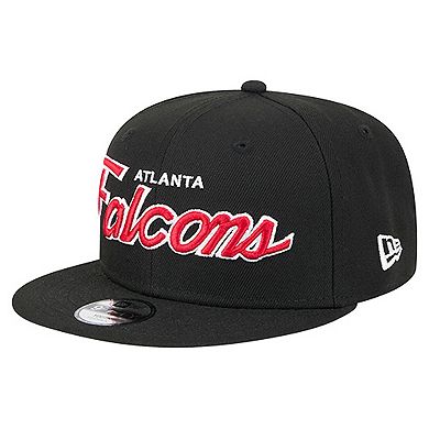 Youth New Era Black Atlanta Falcons Main Script 9FIFTY Snapback Hat