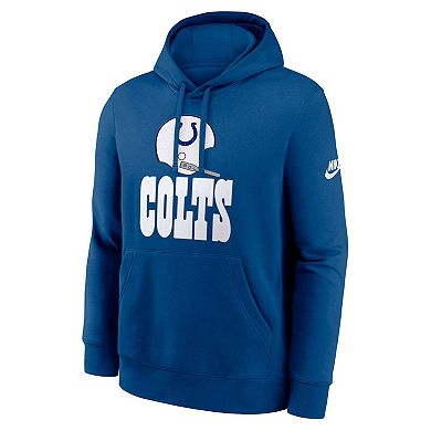 Men's Nike Royal Indianapolis Colts Best Season Rewind Club Pullover Hoodie