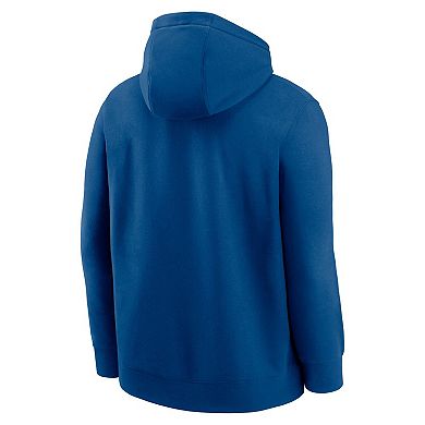 Men's Nike Royal Indianapolis Colts Best Season Rewind Club Pullover Hoodie