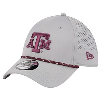 Men's New Era Gray Texas A&M Aggies Rope 39THIRTY Flex Hat