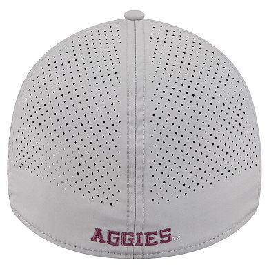 Men's New Era Gray Texas A&M Aggies Rope 39THIRTY Flex Hat