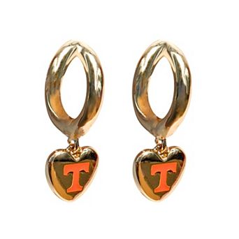 Tennessee Volunteers Hibiscus Hoop Earrings