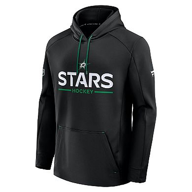 Men's Fanatics Black Dallas Stars Authentic Pro Rink Hoodie