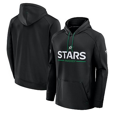 Men's Fanatics Black Dallas Stars Authentic Pro Rink Hoodie