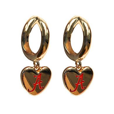 Alabama Crimson Tide Hibiscus Hoop Earrings