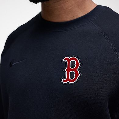 Men's Nike Black Boston Red Sox Tech Fleece Raglan Sweatshirt
