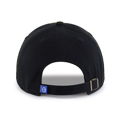 Men's '47 Black Orlando Magic Core Logo Clean Up Adjustable Hat