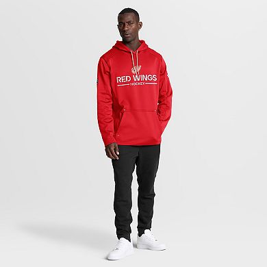 Men's Fanatics Red Detroit Red Wings Authentic Pro Centennial Rink Hoodie