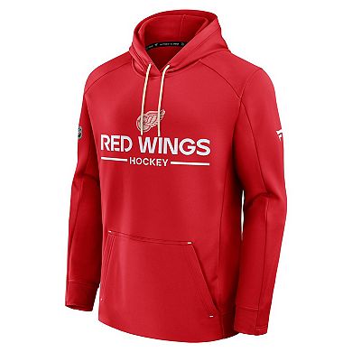 Men's Fanatics Red Detroit Red Wings Authentic Pro Centennial Rink Hoodie