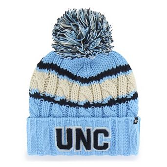 Women's '47 Carolina Blue North Carolina Tar Heels Emma Cuffed Knit Hat with Pom