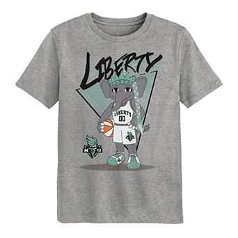 Preschool Outerstuff Heather Gray New York Liberty Team Mascot T-Shirt