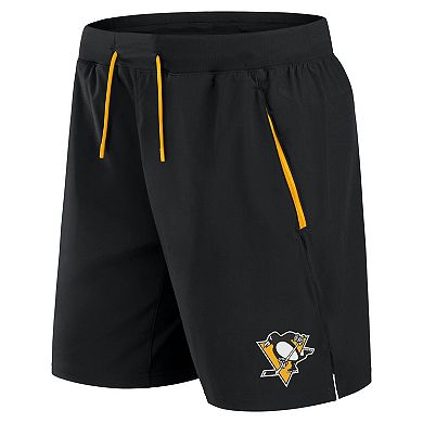 Men's Fanatics Black Pittsburgh Penguins Authentic Pro Rink Performance Shorts