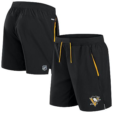 Men's Fanatics Black Pittsburgh Penguins Authentic Pro Rink Performance Shorts
