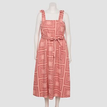 Plus Size LC Lauren Conrad Ruffled Fit & Flare Midi Dress