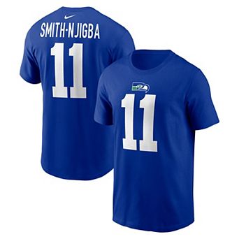 Men's Nike Jaxon Smith-Njigba Royal Seattle Seahawks Player Name & Number T-Shirt