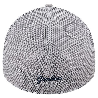 Men's New Era Gray New York Yankees Visor Paint Splatter 39THIRTY Flex Hat