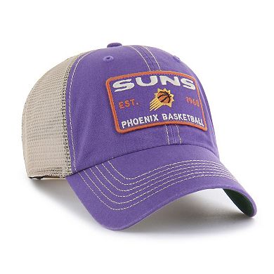 Men's '47 Purple/Tan Phoenix Suns Wabash Patch Clean Up Adjustable Hat