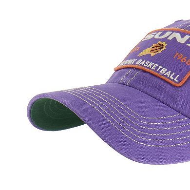 Men's '47 Purple/Tan Phoenix Suns Wabash Patch Clean Up Adjustable Hat