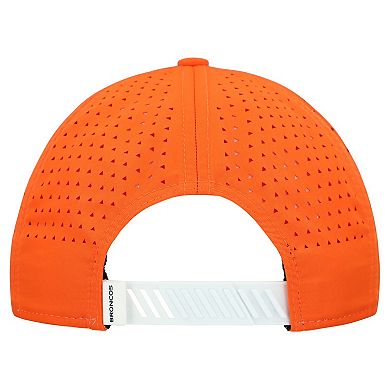 Men's New Era White/Orange Denver Broncos Established Patch 9SEVENTY Adjustable Hat