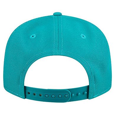Youth New Era Aqua Miami Dolphins Main Script 9FIFTY Snapback Hat
