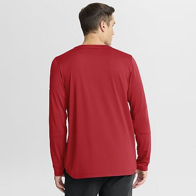 Men's Fanatics Red Detroit Red Wings Authentic Pro Centennial Rink Tech Long Sleeve T-Shirt