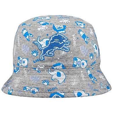 Infant New Era Gray Detroit Lions Animal Bucket Hat