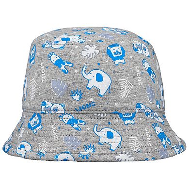 Infant New Era Gray Detroit Lions Animal Bucket Hat