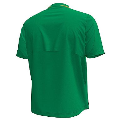 Men's Under Armour Green Notre Dame Fighting Irish Motivate Quarter-Zip Top