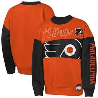 Youth Outerstuff Orange/Black Philadelphia Flyers Impact Player Sweatshirt