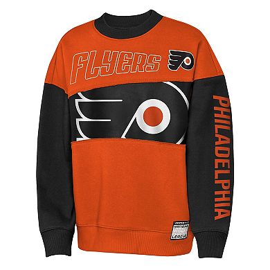 Youth Outerstuff Orange/Black Philadelphia Flyers Impact Player Sweatshirt