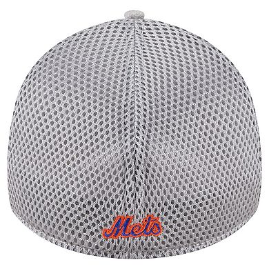 Men's New Era Gray New York Mets Visor Paint Splatter 39THIRTY Flex Hat